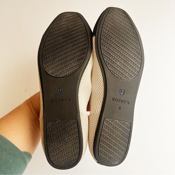 Rothy's The Square Toe Flat in Tuxedo - Picture 7 of 7